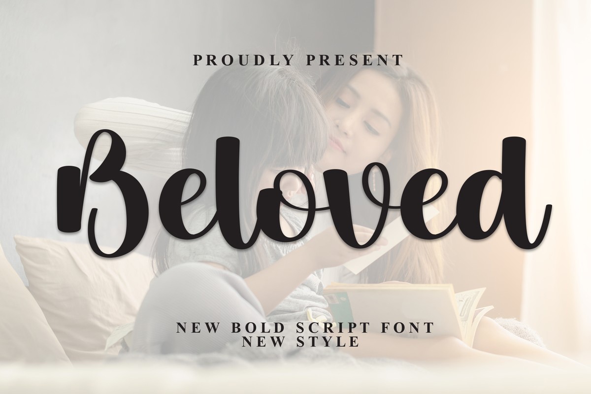 Beispiel einer Beloved-Schriftart