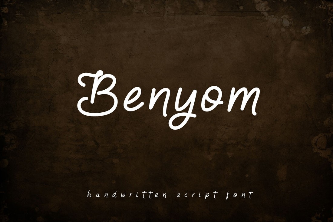 Beispiel einer Benyom-Schriftart