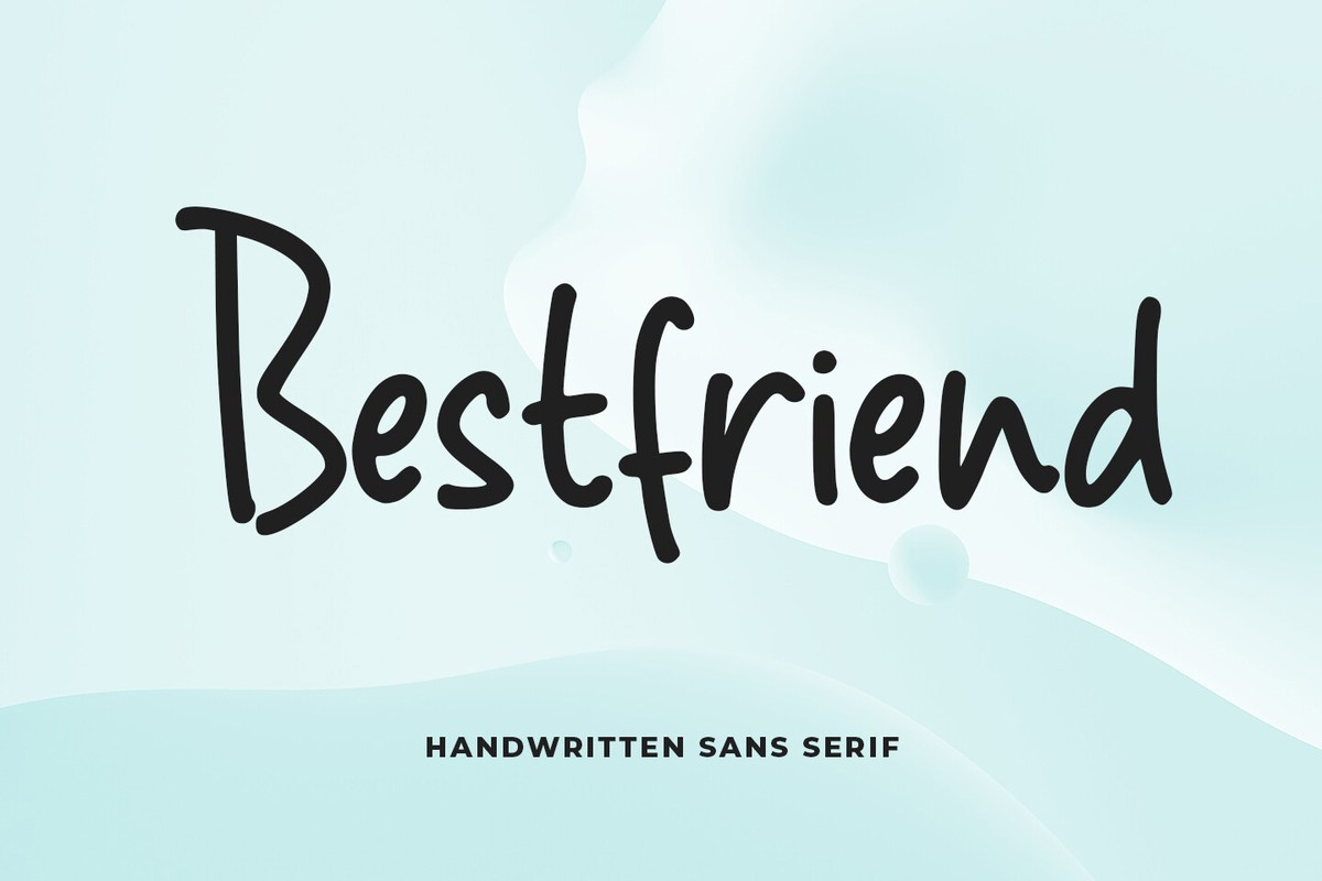 Beispiel einer Bestfriend-Schriftart