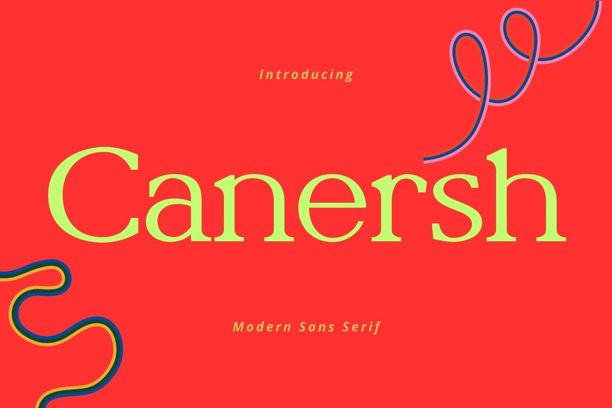 Beispiel einer Canersh-Schriftart