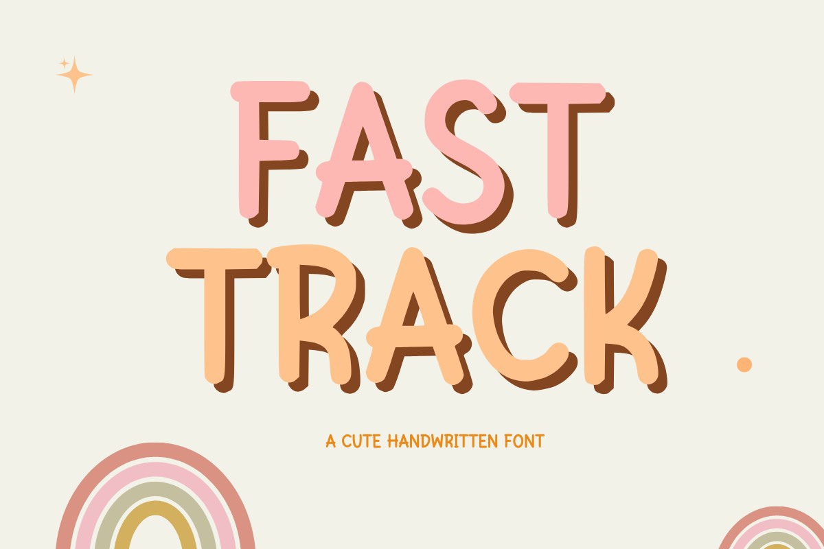 Beispiel einer Fast Track-Schriftart