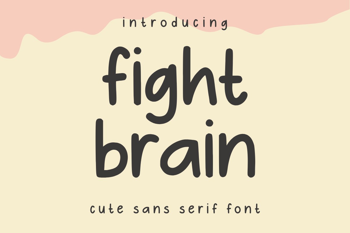 Beispiel einer FightBrain-Schriftart