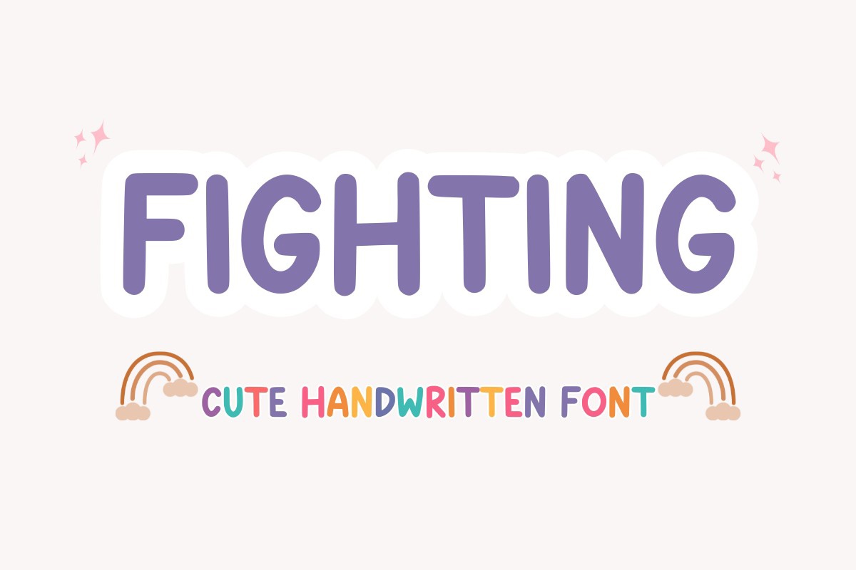 Beispiel einer Fighting-Schriftart