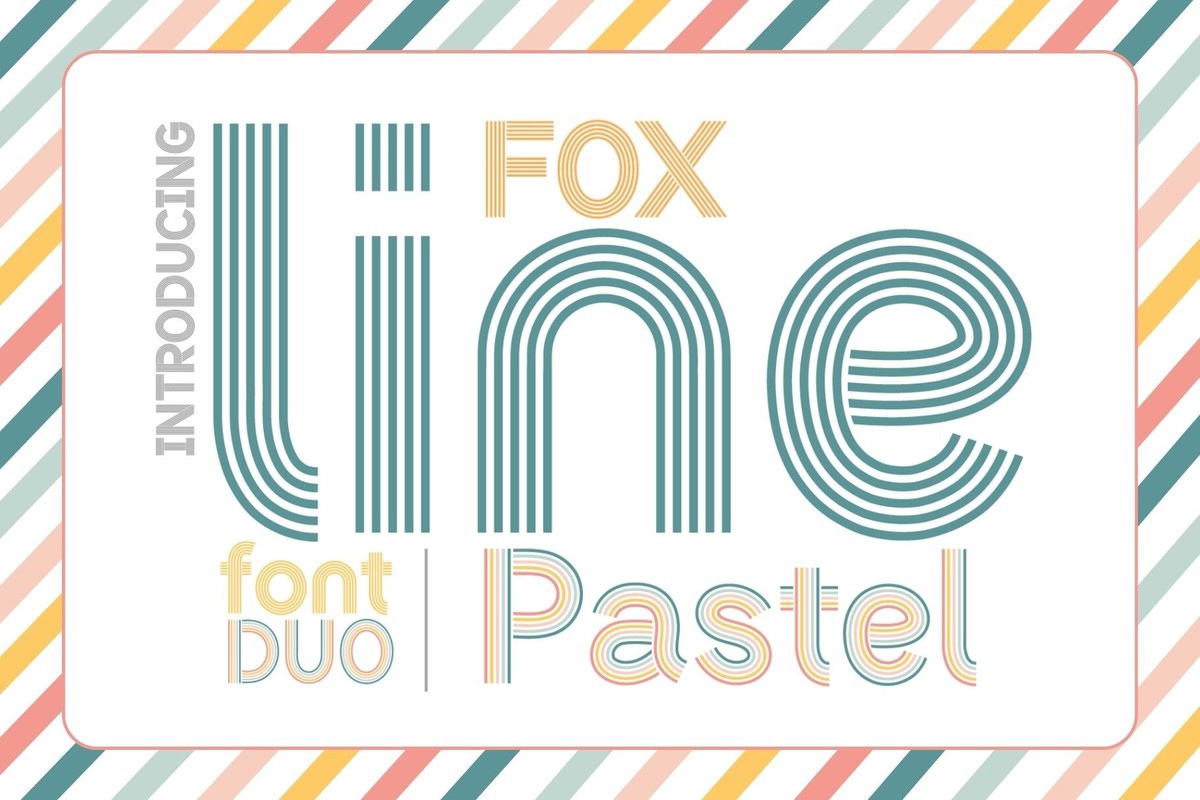 Beispiel einer Fox Line-Schriftart