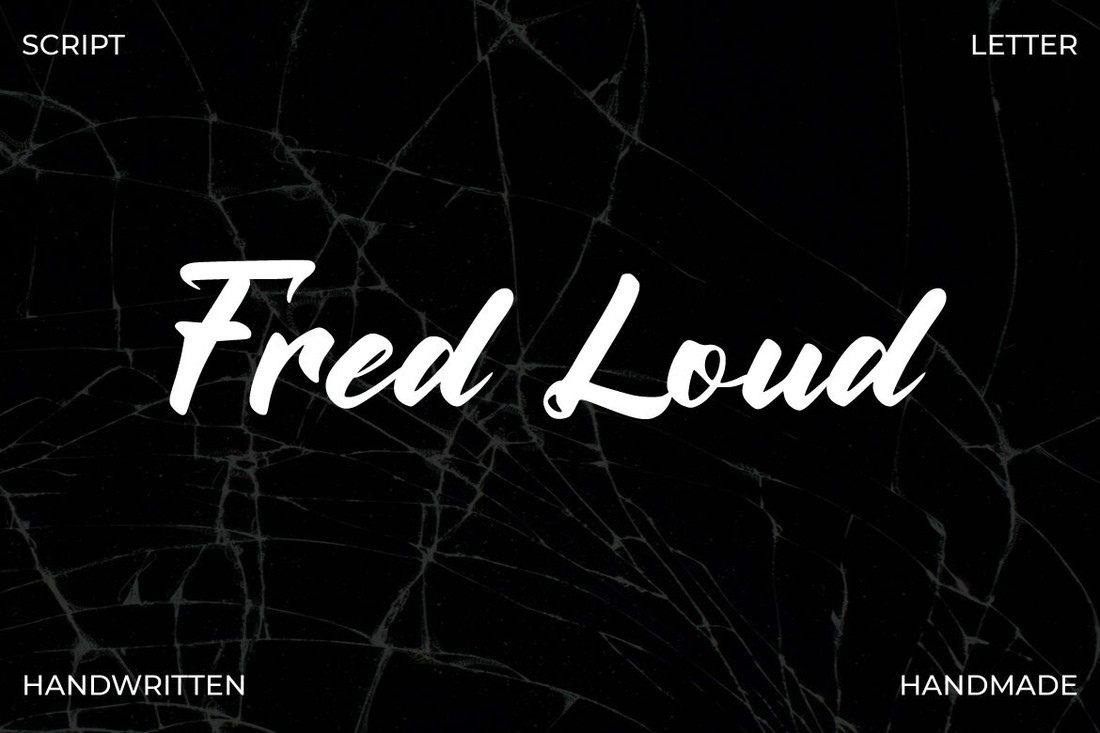 Beispiel einer Fred Loud-Schriftart