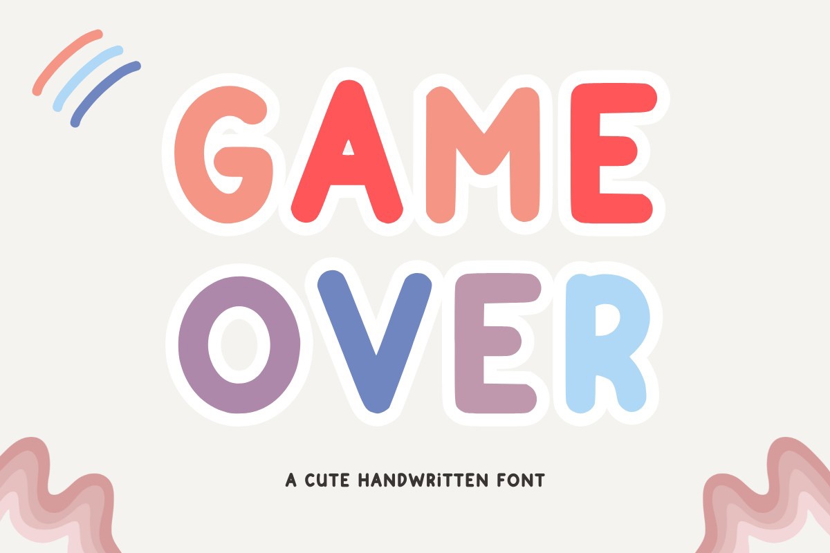 Beispiel einer Game Over-Schriftart