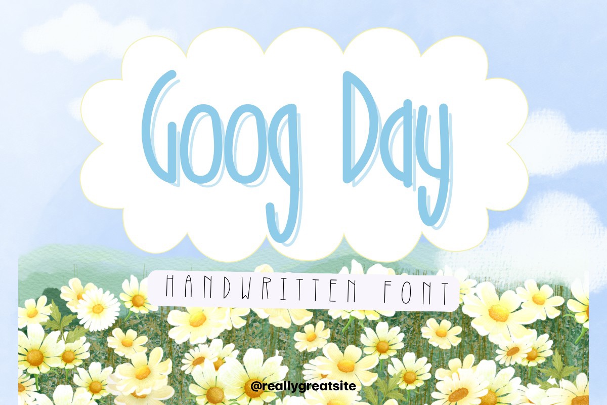 Beispiel einer Goog Day-Schriftart