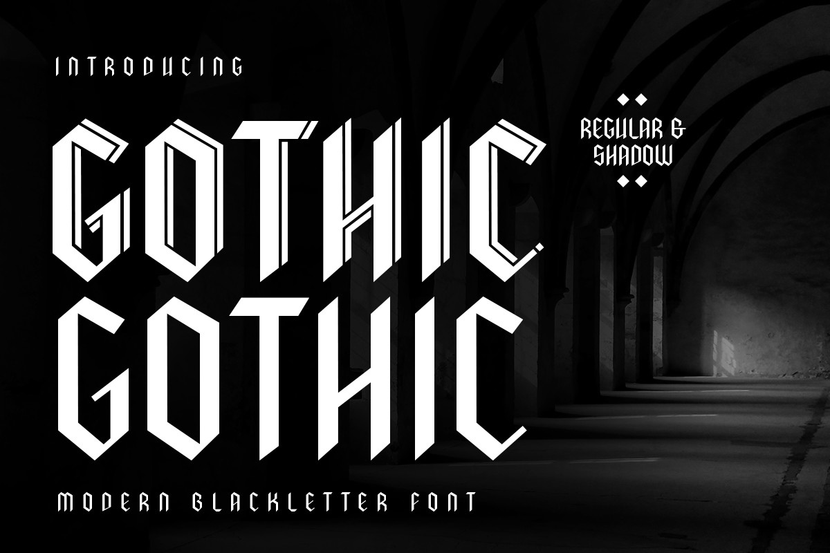 Beispiel einer Gothic-Schriftart