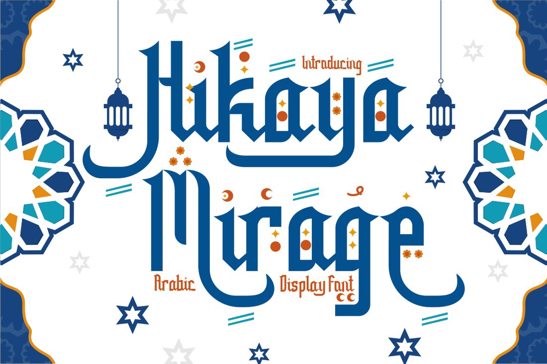 Beispiel einer Hikaya Mirage Regular-Schriftart