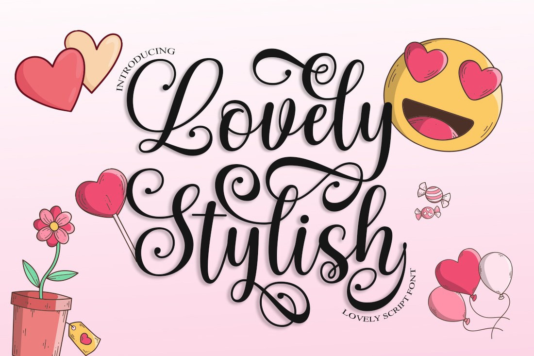 Beispiel einer Lovely Stylish Regular-Schriftart