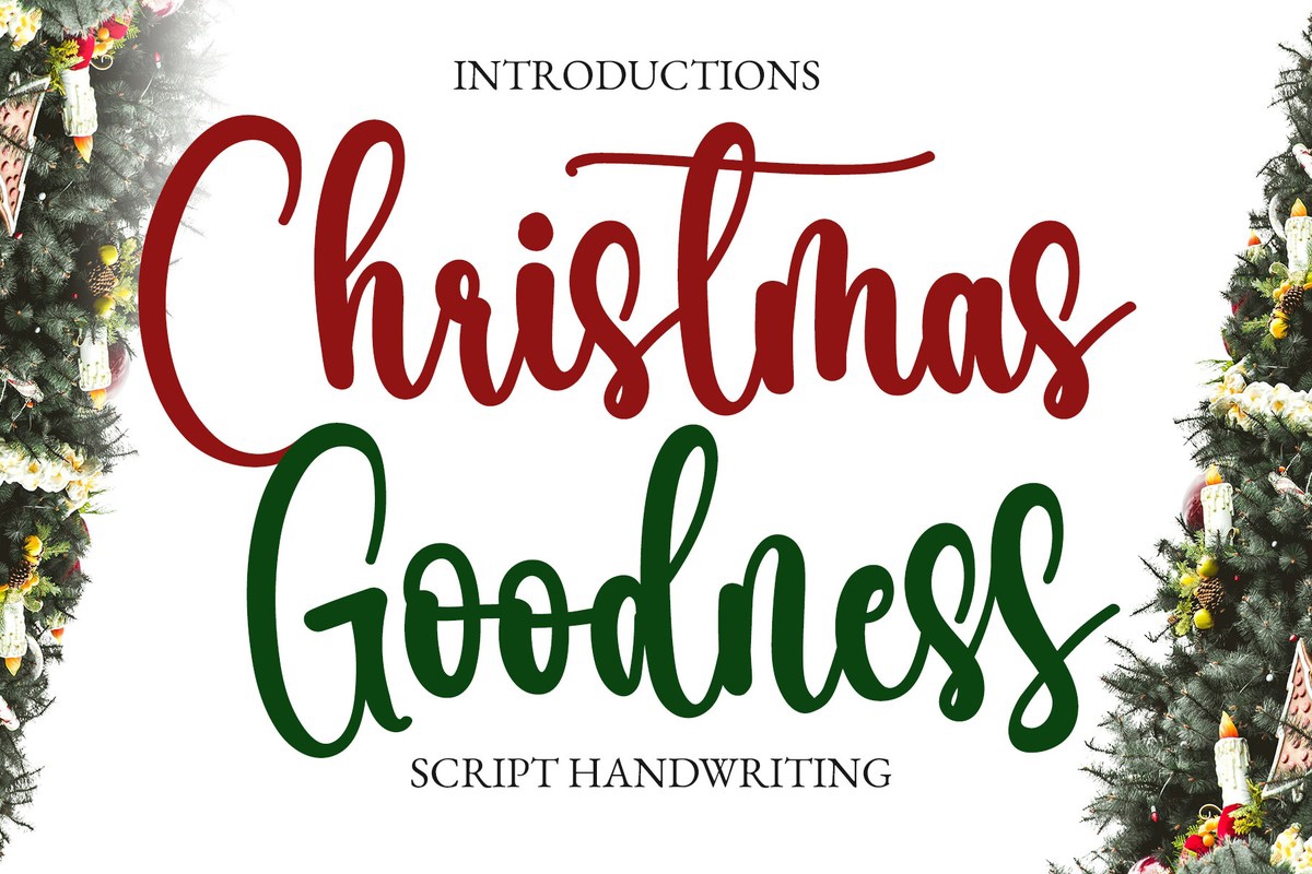 Beispiel einer Christmas Goodness Regular-Schriftart