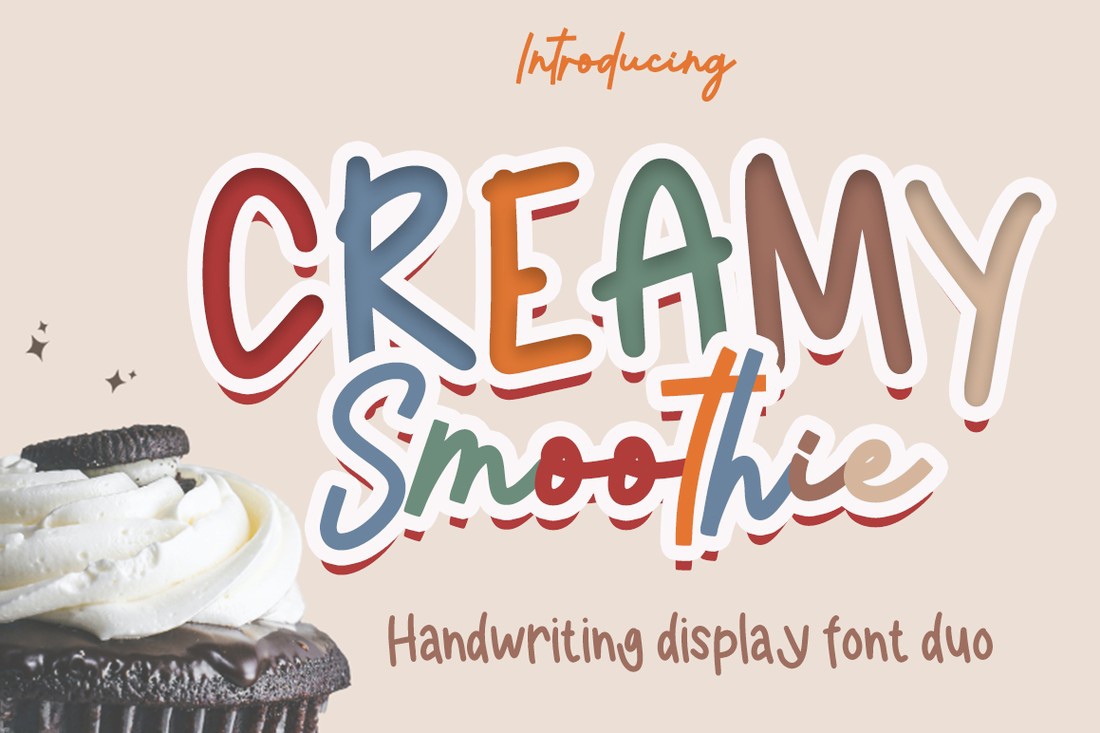 Beispiel einer Creamy Smoothie Regular-Schriftart