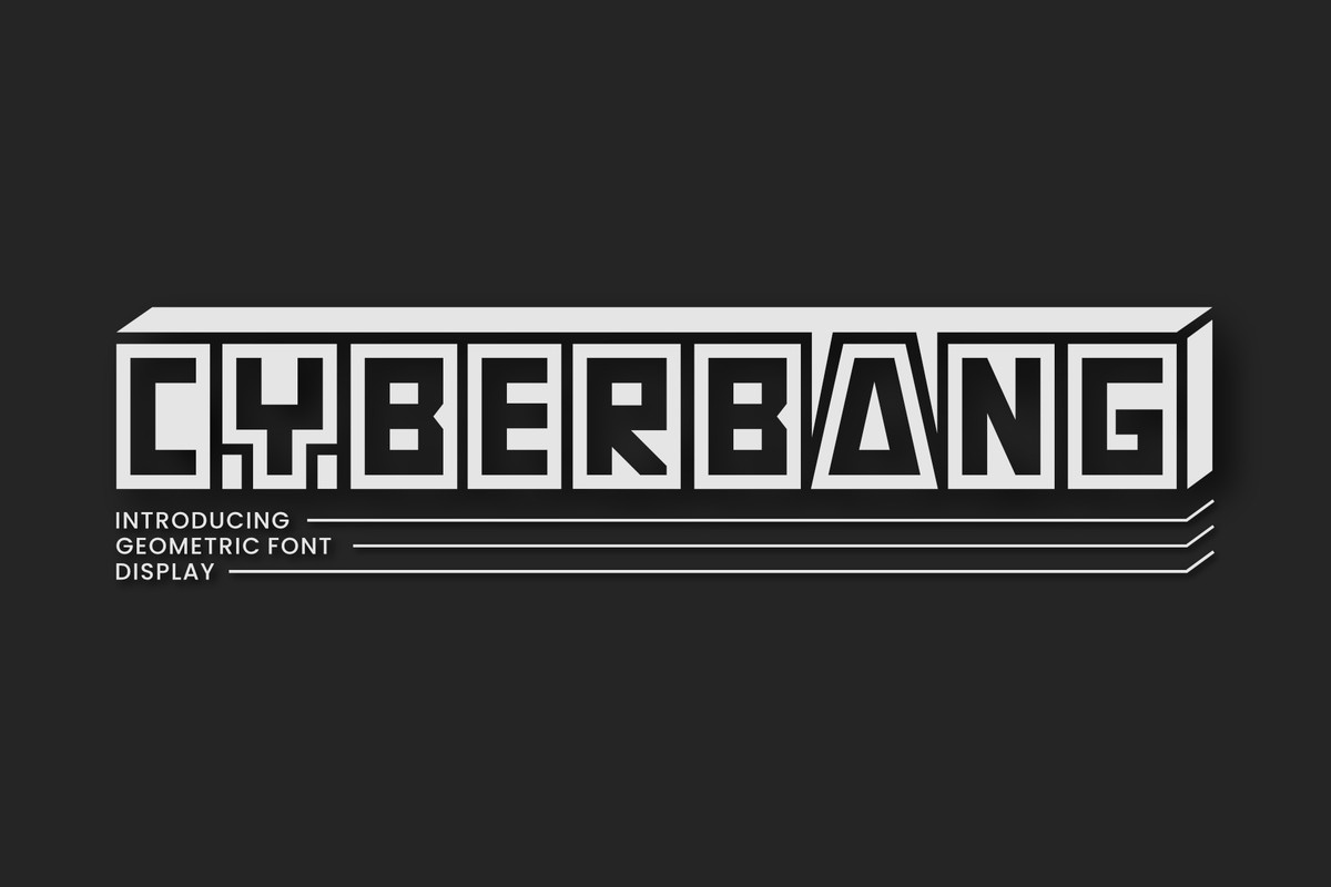 Beispiel einer Cyberbang Regular-Schriftart